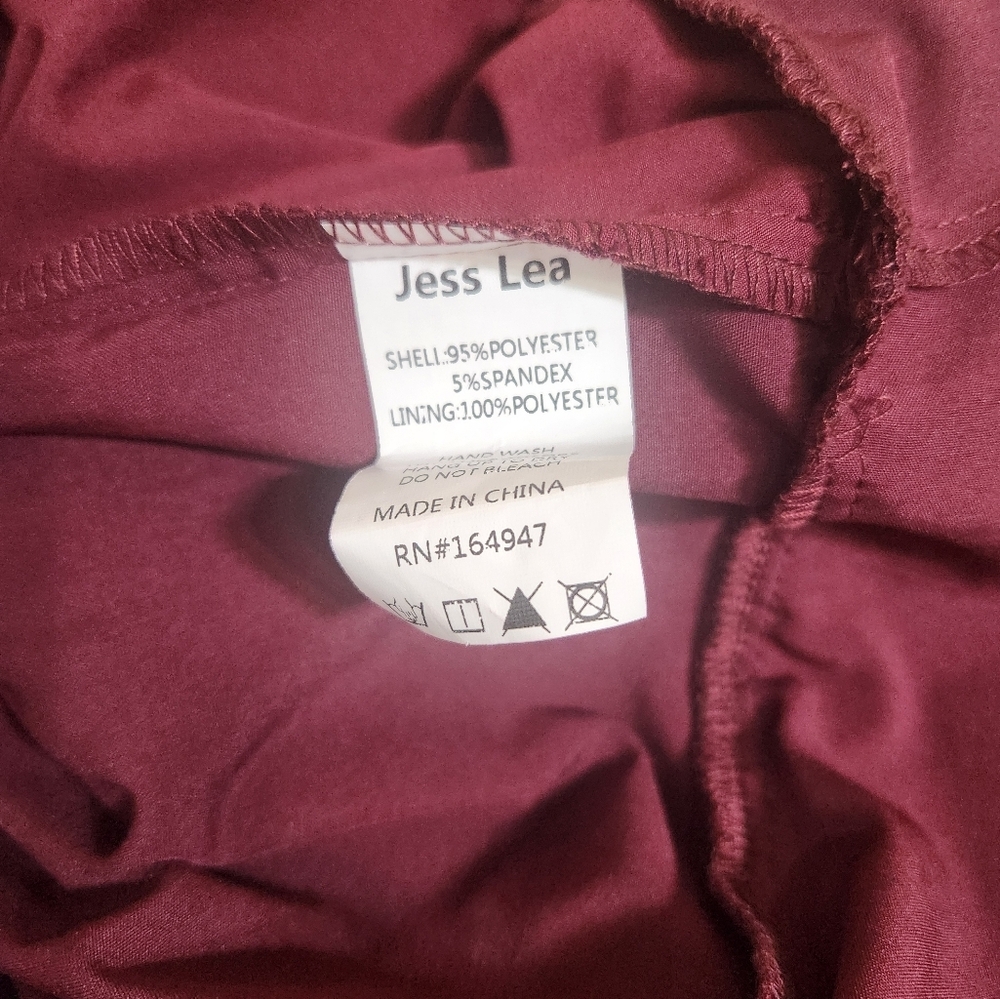 Maroon Baseball Print Ruffle Mini Dress - Picture 12 of 12